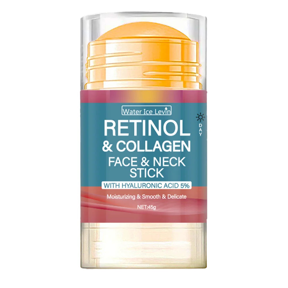Retinol & Collagen Face Stick – Hydrating Hyaluronic Acid Balm for Firming & Neck Care
