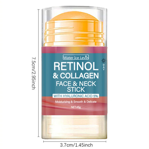 Retinol & Collagen Face Stick – Hydrating Hyaluronic Acid Balm for Firming & Neck Care