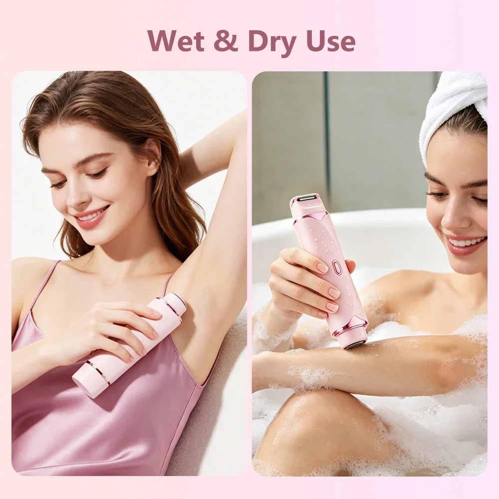 2-in-1 Bikini Trimmer for Women | Electric Shaver for Body & Intimate Areas
