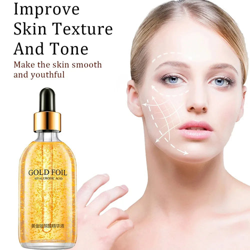 24K Gold Radiance Serum™ Hyaluronic Acid & Niacinamide Collagen Elixir for Firm, Luminous Skin