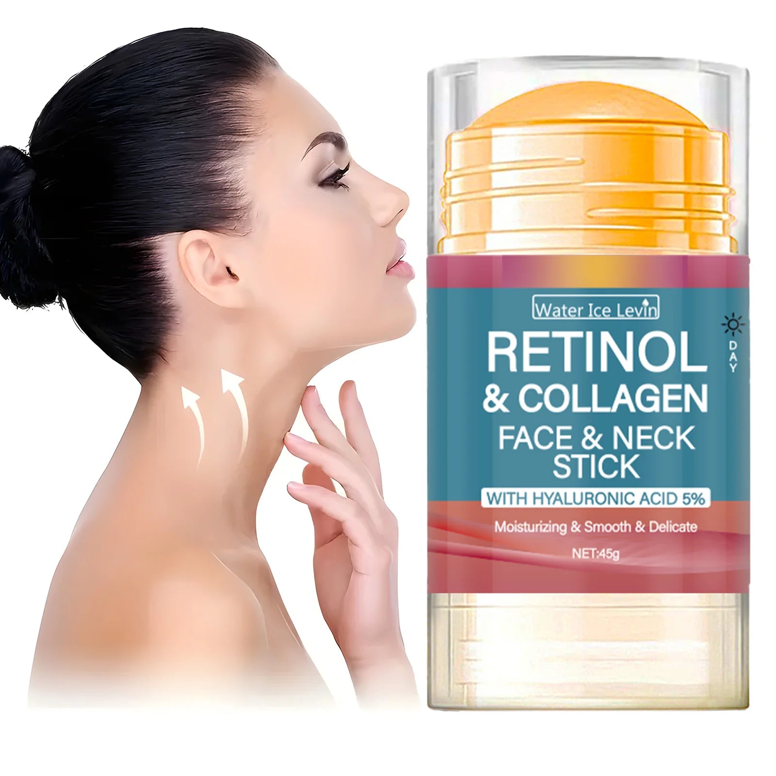 Retinol & Collagen Face Stick – Hydrating Hyaluronic Acid Balm for Firming & Neck Care